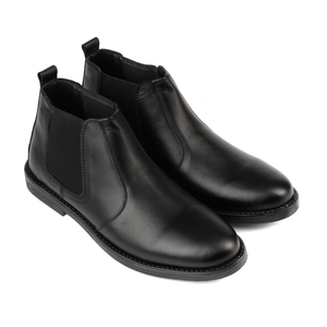 Black Cow Leather Chelsea boots