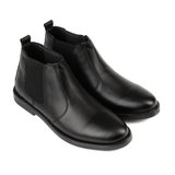 Black Cow Leather Chelsea boots