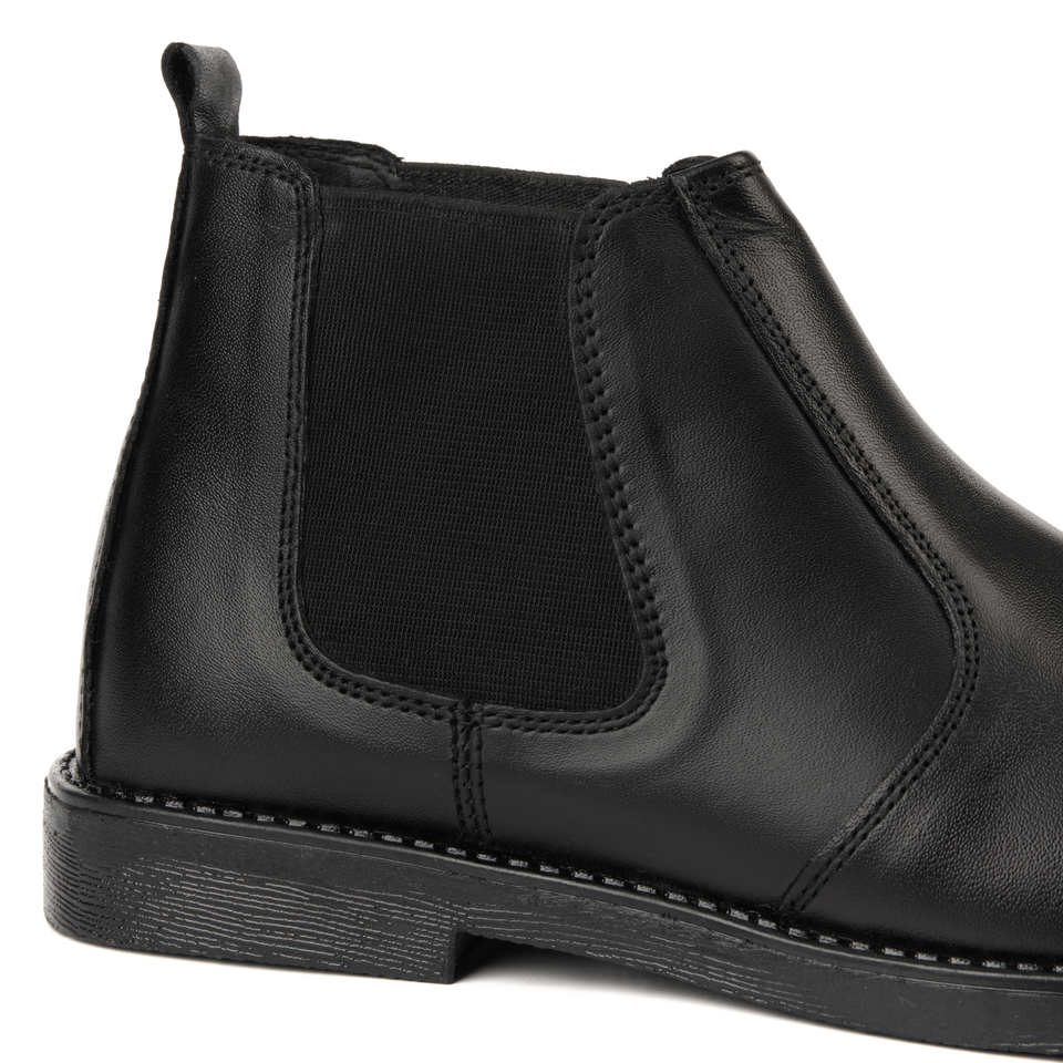 Black Cow Leather Chelsea boots