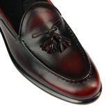 Maroon Mild Cow Leather Formal Horse Bit Style